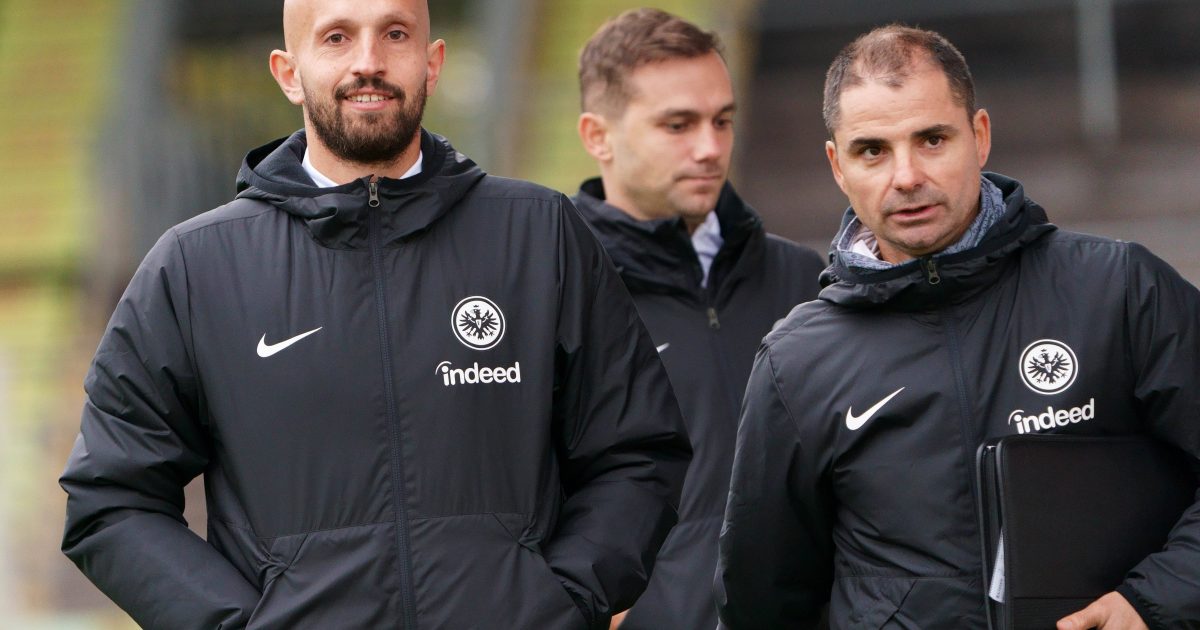  Damir Agovic (li.) wurde als U19-Cheftrainer freigestellt. Interimsmäßig übernimmt sein bisheriger Co-Trainer, Ervin Skela (re.). Bild: IMAGO / Martin Hoffmann)