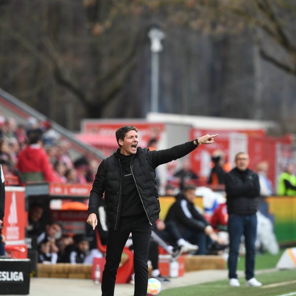  Oliver Glasner war nach dem 0:2 in Berlin stinksauer. (Foto: IMAGO / Matthias Koch)