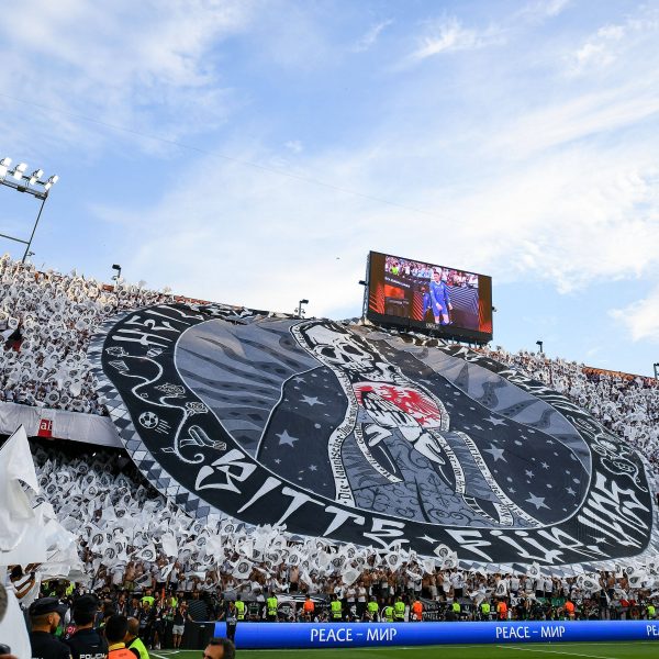  Auch beim letzten Finale veranstalteten die Frankfurt-Fans eine große Choreo. (Foto: IMAGO / Jan Huebner)