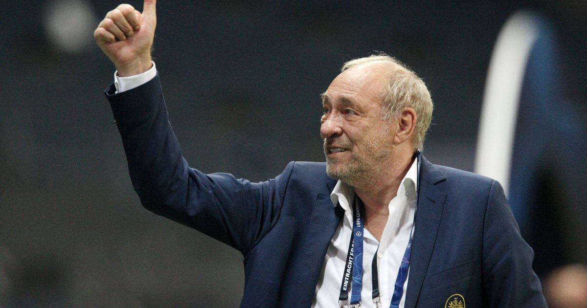 Eine Identitätsfigur für Eintracht Frankfurt: Peter Fischer. (Bild: IMAGO / Thomas Frey)