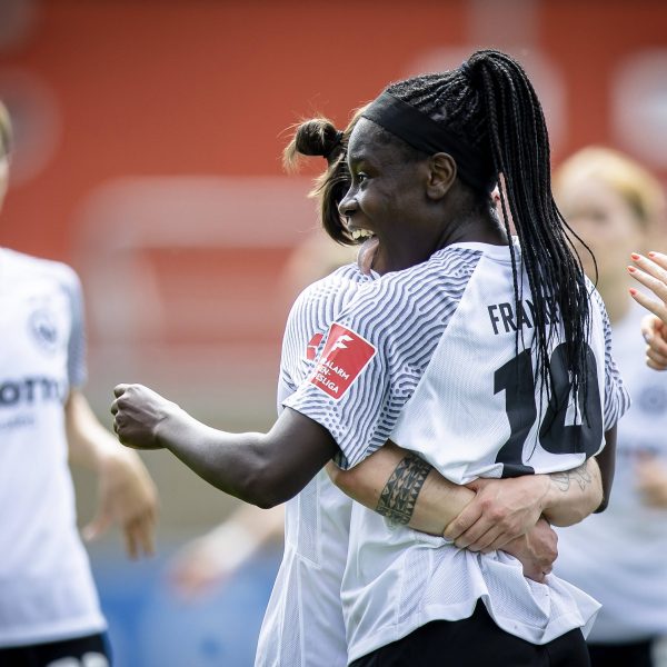 Nicole Anyomi brachte die SGE-Frauen auf die Siegerstraße. (Bild: IMAGO / Beautiful Sports)