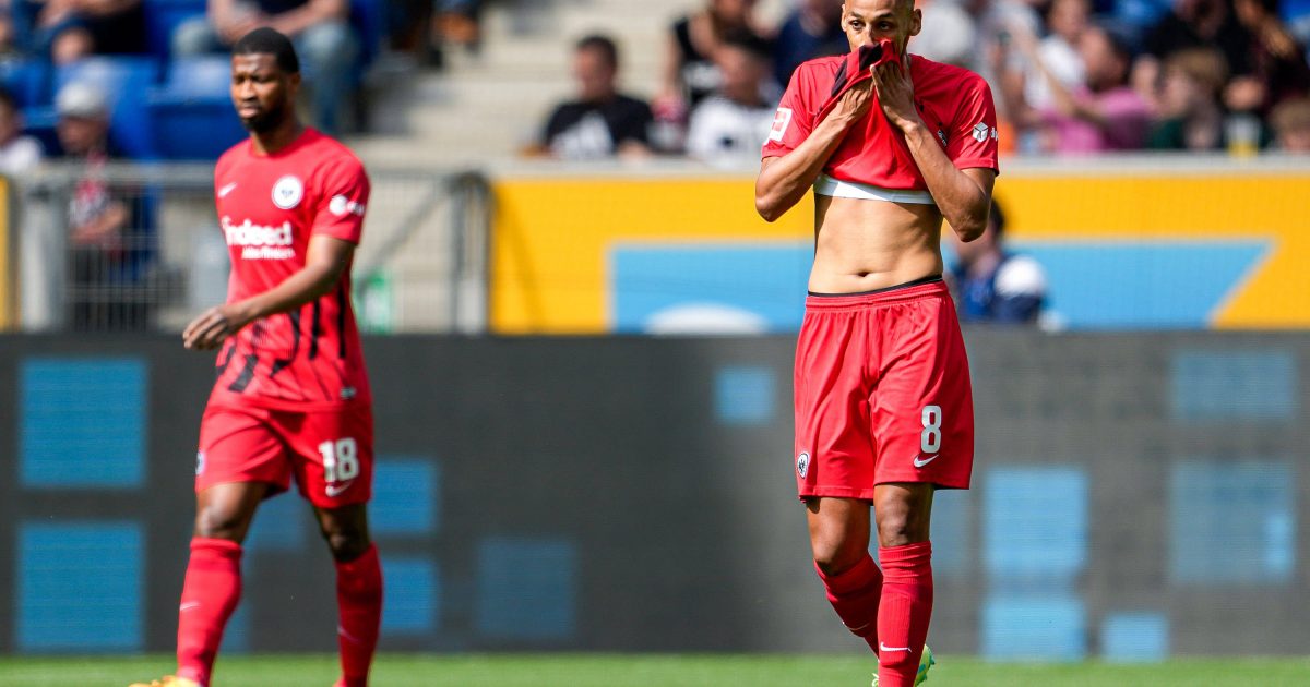  Almamy Toure und Djibril Sow sind bedient nach den Gegentreffern Hoffenheims. (Bild: IMAGO / foto2press)