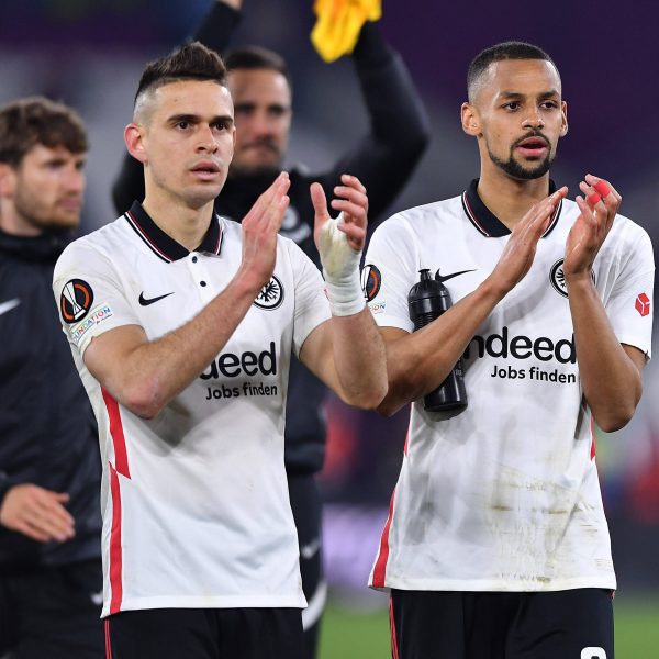  Rafael Borre und Djibril Sow könnten beide die Eintracht verlassen; bei Sow scheint ein Wechsel sogar noch diese Woche über die Bühne zu gehen. (Bild: IMAGO / Revierfoto)