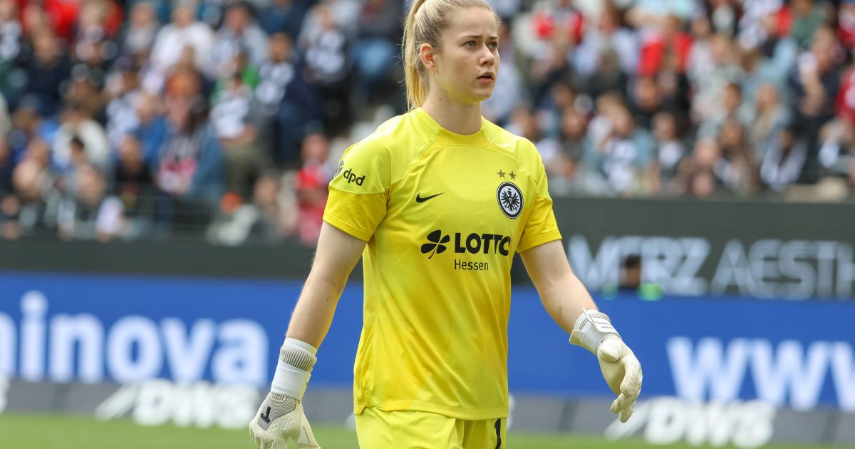  Stina Johannes, Frankfurts Nummer 1, mit vollem Fokus auf die kommenden Aufgaben. (Foto: IMAGO / Eibner)