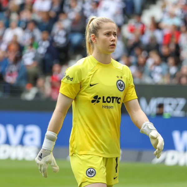  Stina Johannes, Frankfurts Nummer 1, mit vollem Fokus auf die kommenden Aufgaben. (Foto: IMAGO / Eibner)