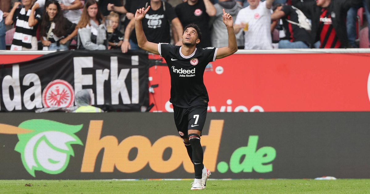 Omar Marmoush sicherte der Eintracht in der Nachspielzeit einen Punkt. (Foto: IMAGO / HMB-Media)