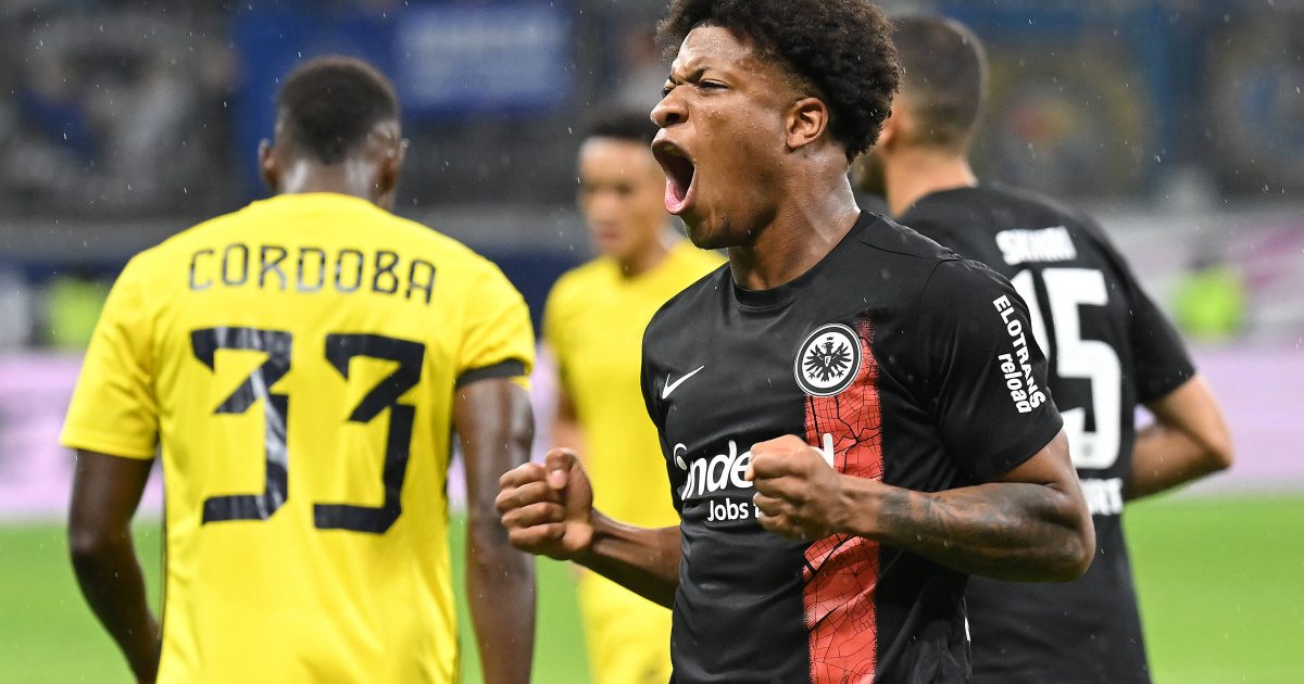 Erlöste die SGE gegen Levski Sofia mit seinem Führungstreffer: Jessic Ngankam. (Foto: IMAGO / Ulrich Hufnagel)