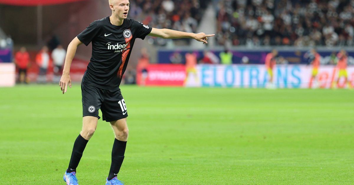  Hugo Larsson wecchelte im Sommer von Malmö FF an den Main. (Foto: IMAGO / Jörg Halisch)