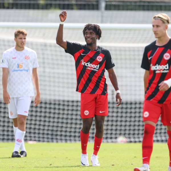  Noel Futkeu traf gegen Mainz 05 alleine dreimal. (Foto: IMAGO / Eibner)