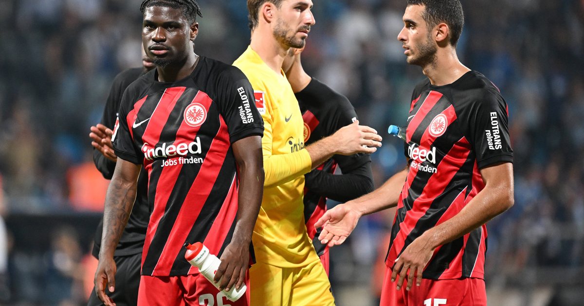  Die SGE erkämpfte sich einen Punkt beim VfL Bochum. Ebimbe (li.) erzielte den Treffer für die Adlerträger. (Foto: IMAGO / Jan Huebner)