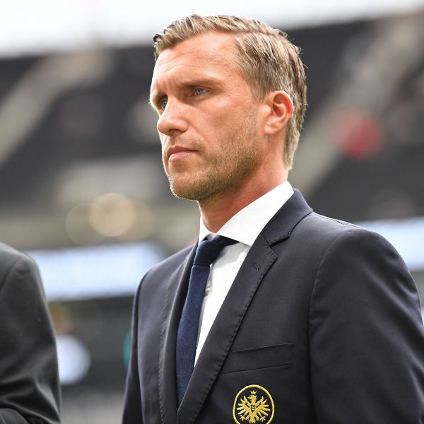  Markus Krösche sieht im Frankfurter Spiel noch Luft nach oben. (Foto: IMAGO / Revierfoto)