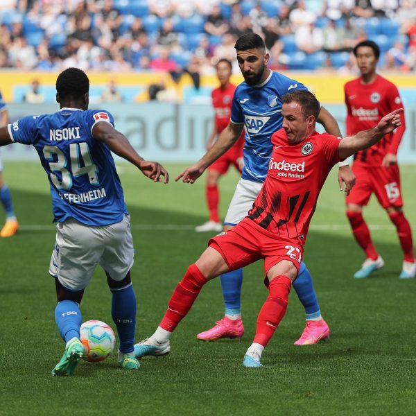  Beim letzten Aufeinandertreffen bei der TSG in Sinsheim zog die Eintracht den Kürzeren. (Foto: Imago / HMB-Media)