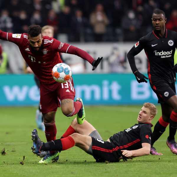  Eric Maxim Choupo-Moting (links) ist finanziell nicht zu stemmen für die SGE. (Foto: Heiko Rhode)