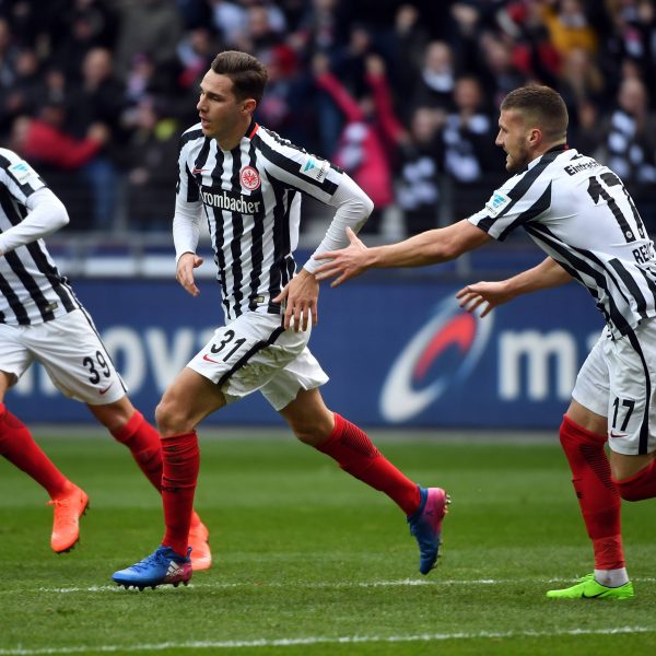  (vl.) Omar Mascarell, Branimir Hrgota und Ante Rebic wechselten im Sommer 2016 zur SGE. (Foto: IMAGO / Jan Huebner)
