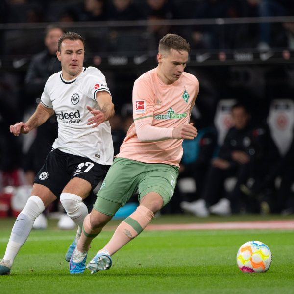  Um 17:30 trifft die SGE auf Werder Bremen. (Foto: IMAGO / Sven Simon)