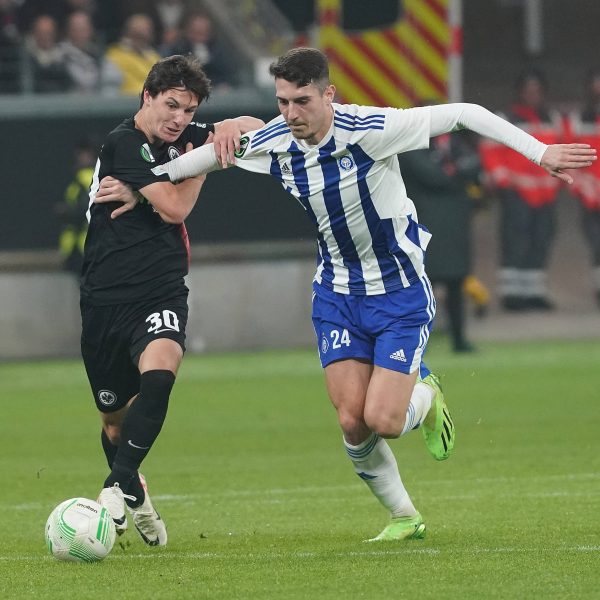  Heute Abend geht die SGE ins Rückspiel gegen Helsinki. (Foto: IMAGO / eu-images)