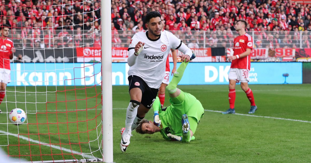  Omar Marmoush trifft zum 2:0 gegen Union. (Foto: imago/Contrast)