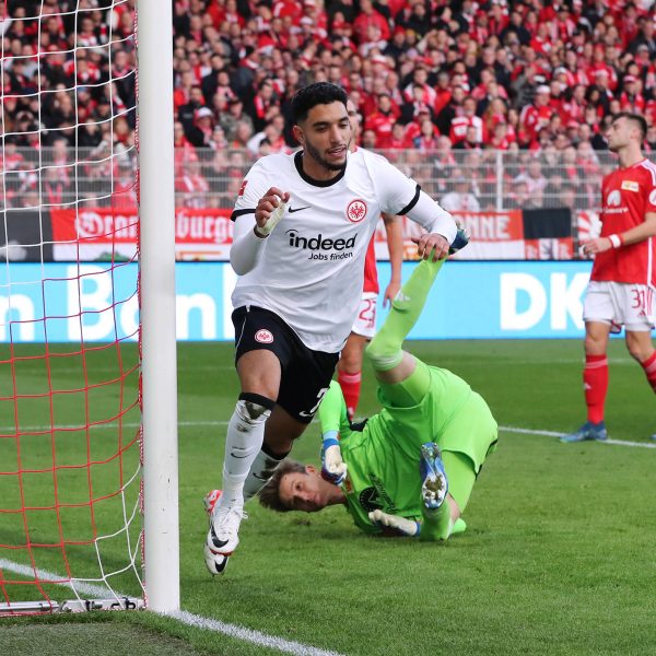  Omar Marmoush trifft zum 2:0 gegen Union. (Foto: imago/Contrast)