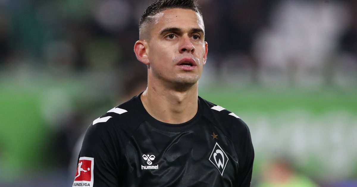 Rafael Borré ist von der SGE an den SV Werder Bremen ausgeliehen. (Foto: IMAGO / Christian Schroedter)