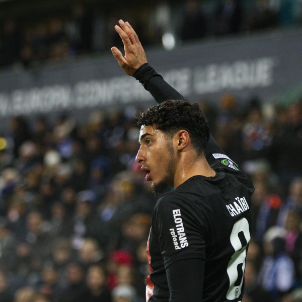  Der Mann des Abends: Farès Chaibi. (Foto: IMAGO / Newspix24)