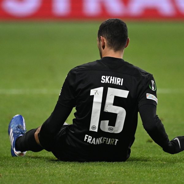  Ellyes Skhiri wird der SGE vorerst mit einer Oberschenkelverletzung fehlen. (Foto: IMAGO / Jan Huebner)