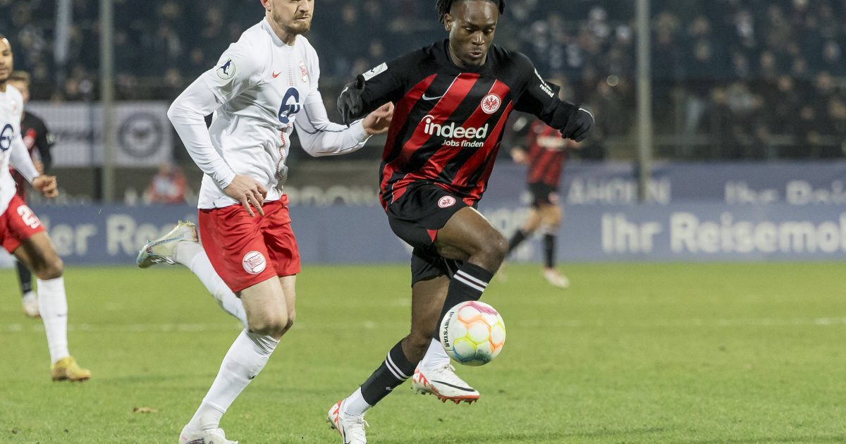 Noel Futkeu auf dem Weg zum zwischenzeitlichen 1:0. (Foto: IMAGO / Beautiful Sports)