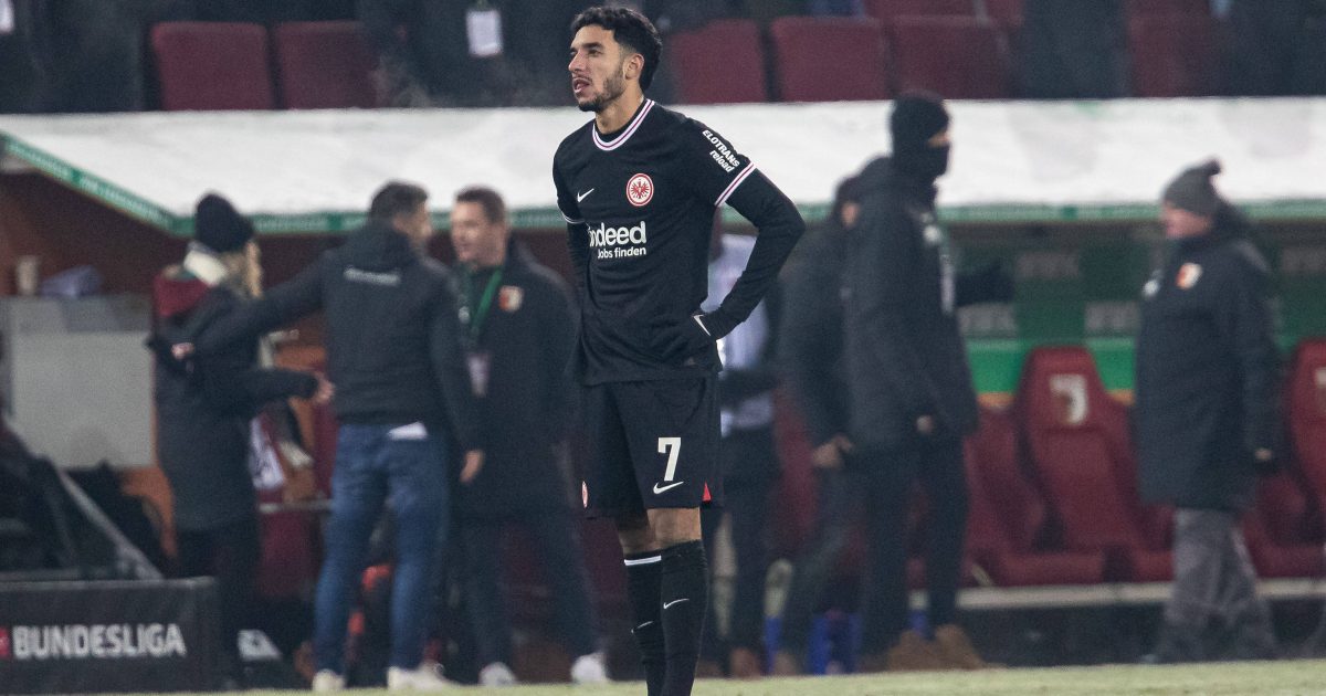  Auch Eintracht-Stürmer Omar Marmoush erwischte gegen den FC Augsburg einen gebrauchten Tag und konnte die verdiente Niederlage nicht abwenden. (Foto: imagoe images / Eibner)