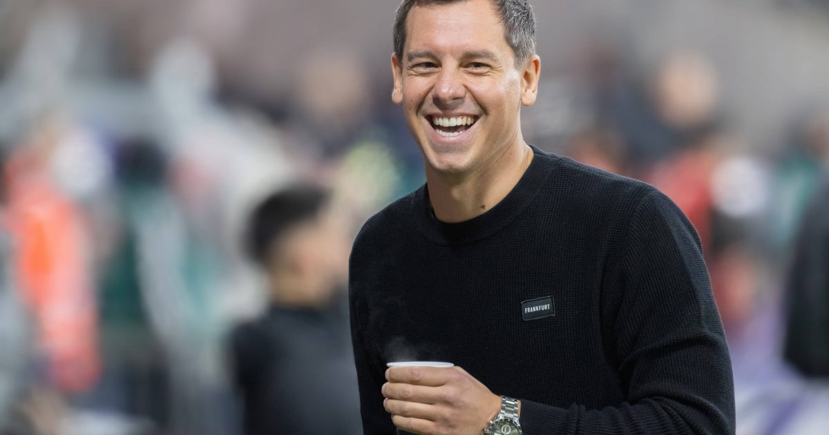  Timmo Hardung ist seit Juli 2023 Sportdirektor der SGE. (Foto: IMAGO / Kessler-Sportfotografie)