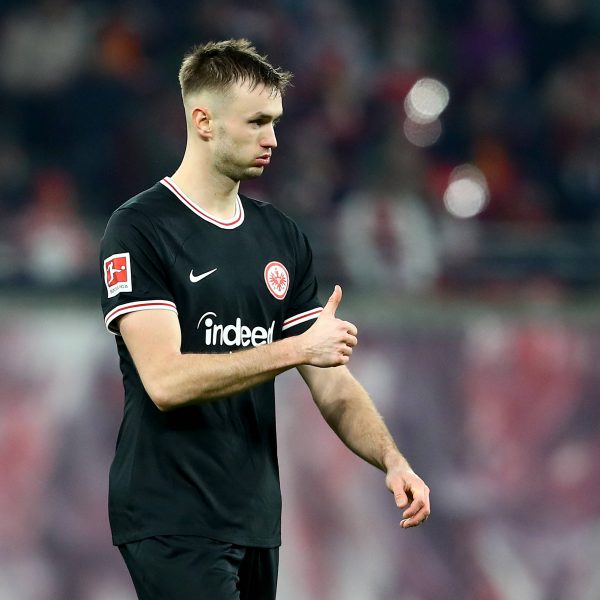  Sasa Kalajdzic konnte gegen Leipzig sein Debüt im SGE-Trikot feiern. (Foto: IMAGO / Jan Huebner)
