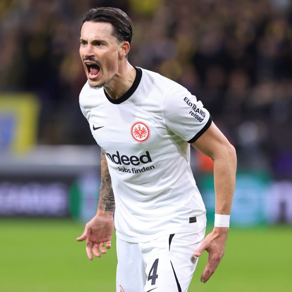  Abwehrchef, Leistungsträger und bald vielleicht auch Kapitän der Eintracht. Gegen Saint-Gilloise ist er zumindest schon wieder zum Spieler des Spiels gewählt worden (Bild: IMAGO / Isosport)