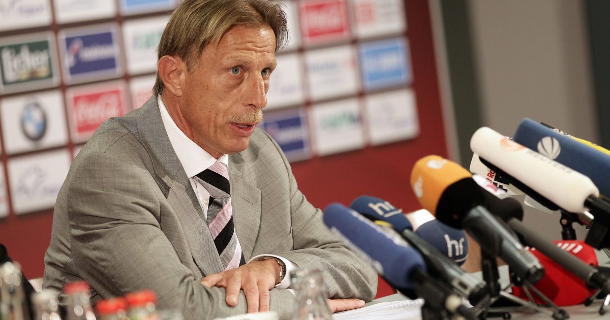  Auch Christoph Daum konnte den Abstieg der SGE nicht mehr verhindern. (Foto: Heiko Rhode)