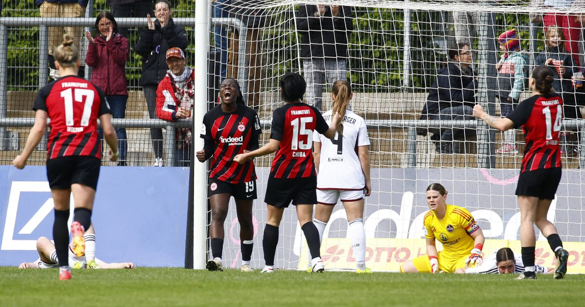  Endlich stehen die SGE-Frauen wieder auf Platz3! (Foto: IMAGO / Jan Huebner)