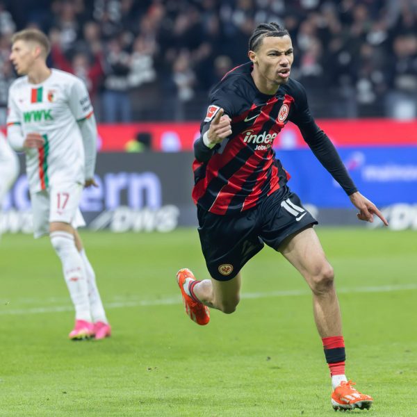  Hugo Ekitiké stellte einen neuen Bundesliga-Bestwert für die SGE auf. (Foto: Foto: IMAGO / Kessler-Sportfotografie)