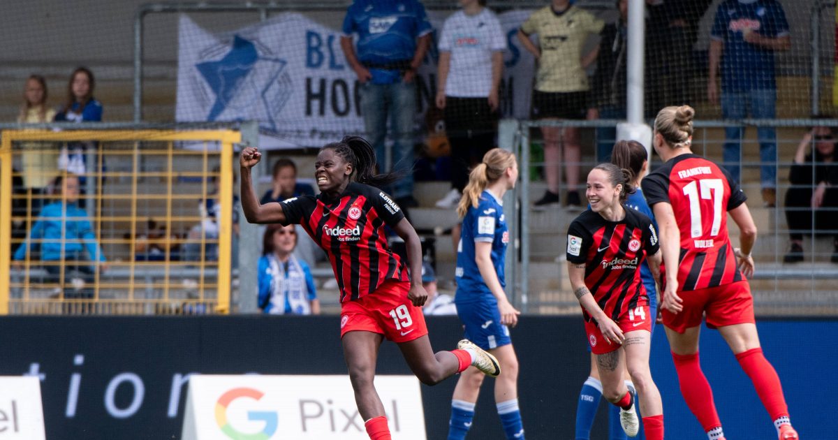  Nicole Anyomi (links) traf doppelt. (Foto: IMAGO / Eibner)