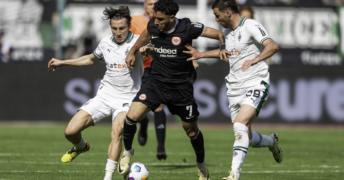  Die Eintracht erkämpft sich einen Punkt in Gladbach. (Foto: IMAGO / Kirchner-Media)