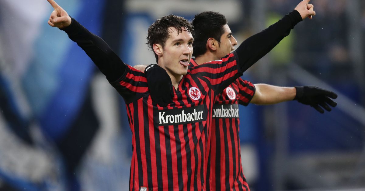  Srdjan Jakic (li.) bejubelt seinen Treffer gegen den HSV. Viele sollten im SGE-Trikot nicht hinzukommen. (Foto: Heiko Rhode)