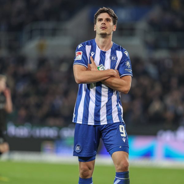  Tore, Tore, Tore: Igor Matanovic traf beim KSC am laufenden Band und wird zur Eintracht zurückkehren. (Foto: IMAGO / Eibner)