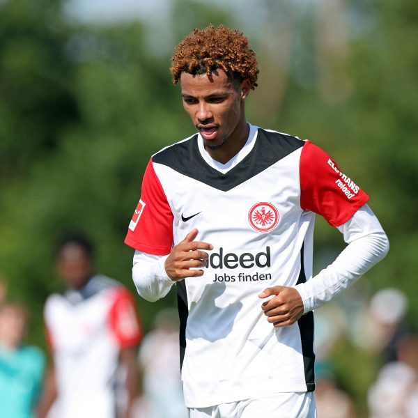  Hugo Ekitiké liebte das Deutschlandtrikot. Bei der SGE soll er mit dem Adler auf der Brust für Tore sorgen. (Foto: IMAGO / Jan Huebner)