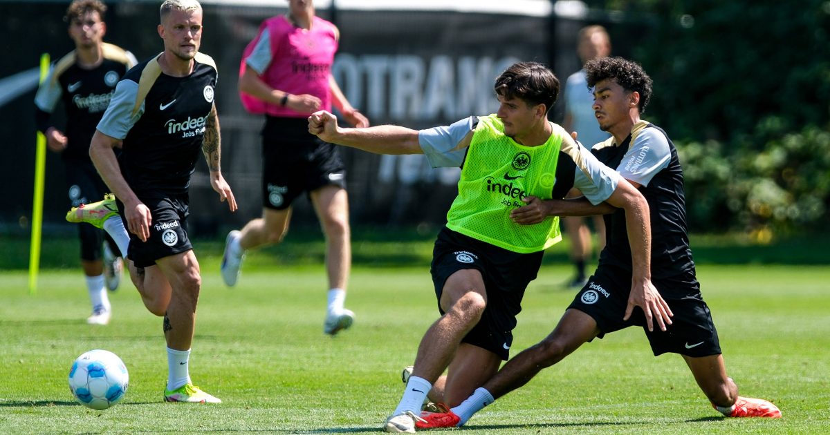 Diese Beiden konnten auf sich aufmerksam machen: Igor Matanovic und Nathaniel Brown im Zweikampf. (Foto: IMAGO / Eibner)