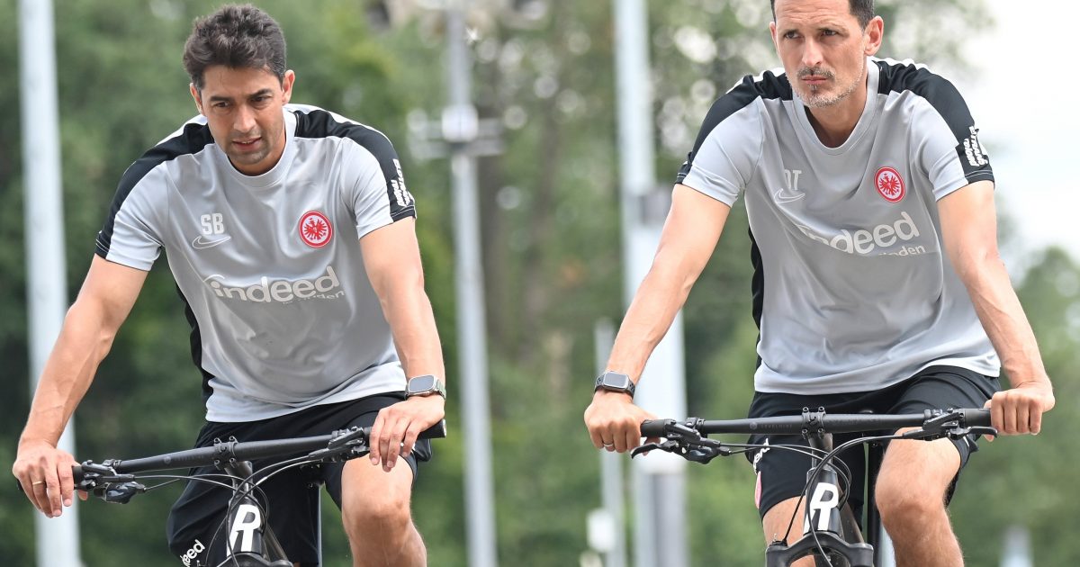  Schahriar Bidgeli (links) unterstützt Toppmöllers Jung sim so wichtigen Athletik-Bereich. (Foto: IMAGO / Jan Huebner)