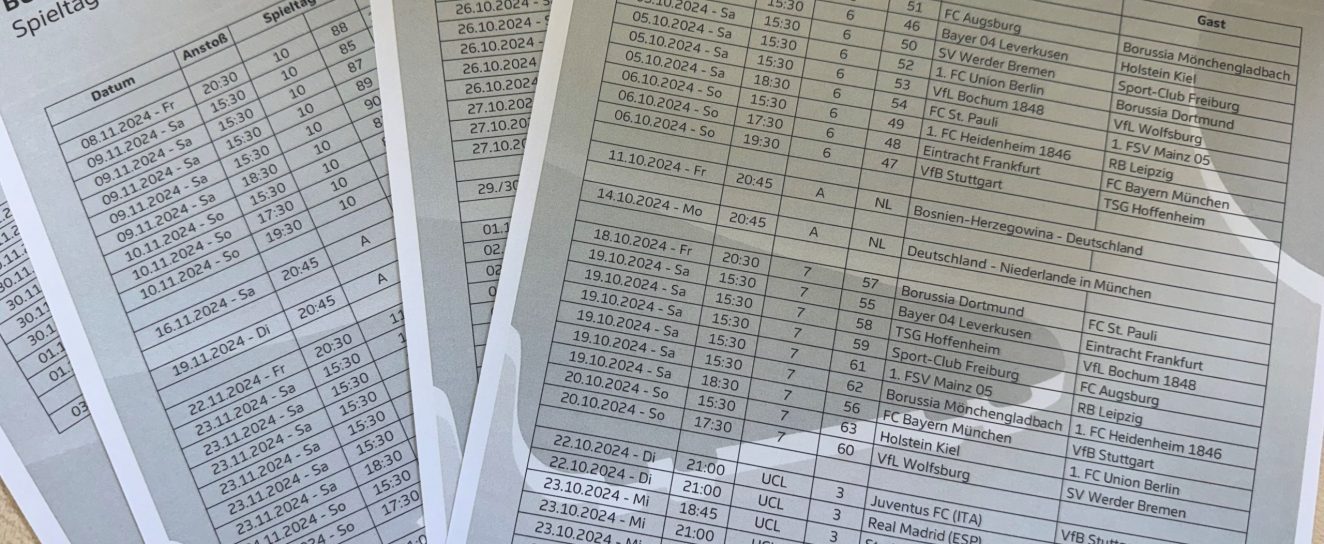 Bundesliga Spieltage 28 bis 30 terminiert: Klassiker am Samstagabend ...